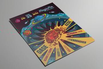 Space Indie Rock Flyer