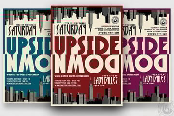Upside Down Flyer Template
