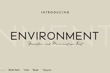 Environment Sans Serif Fonts like Montserrat