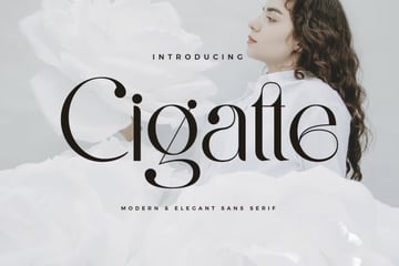 Cigatte - Modern Ligature Font