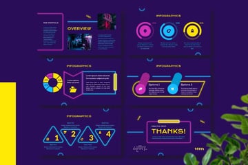neon background for powerpoint