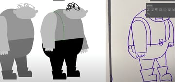 Initial drawing animation illustrator