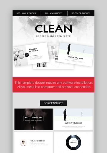 Clean Google Slides Template