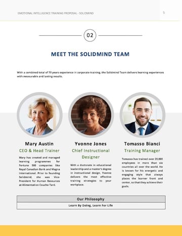 Consulting Proposal Template - Team Page Customized