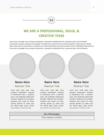 Consulting Proposal Template - Team Page