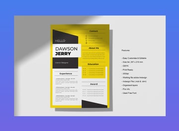 modern cv resume template