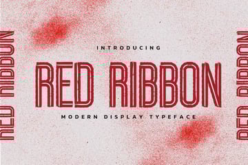 Red Ribbon is a modern typeface from Envato Elements.