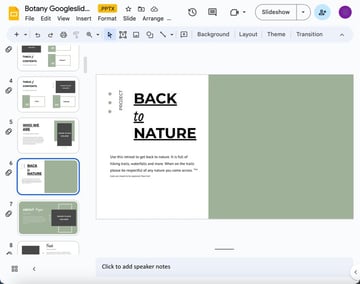 Select the slide you want to duplicate.