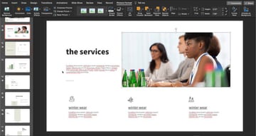 Keep things organized in your PowerPoint design and introduce your topic clearly. Stock photo from Envato Elements.