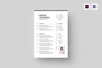 This premium one-page resume template is from Envato Elements.