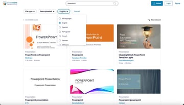 You can click on a thumbnail to download from SlideShare.