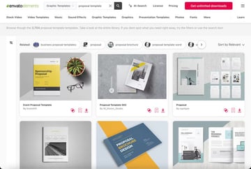 You'll find hundreds of easy-to-use premium business proposal ideas templates on Envato Elements.