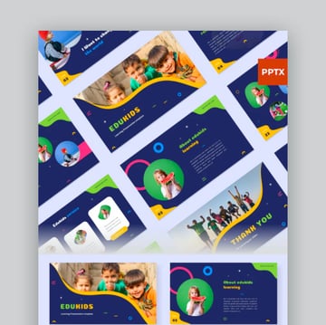 Edukids, plantilla con fondos de bebés PowerPoint