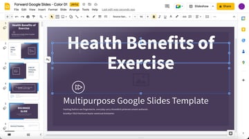 Add a title to your Google Slides presentation.