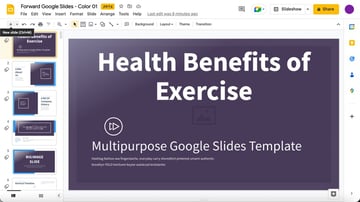 Press "+" to add a new slide.