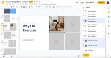 Click Select an object to animate to animate individual objects.