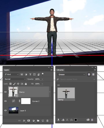 Add the Danny model as a 3D object