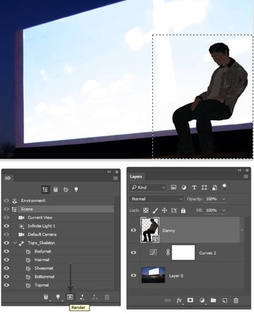 Render the 3D object