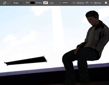 Draw out the swing base