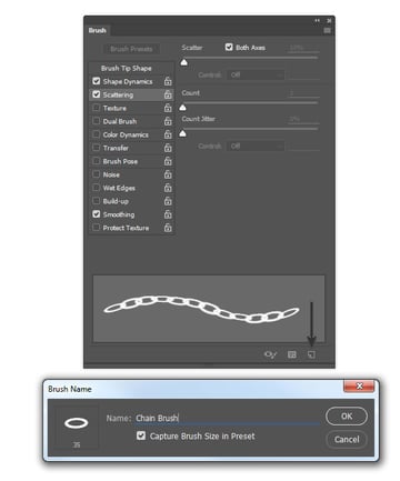 Save the settings into a Brush preset