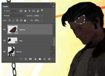 Add the receeding hairline