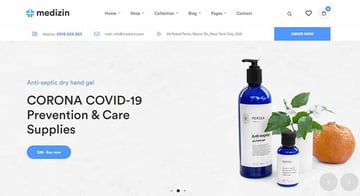 Medizin - Plantilla médica de WooCommerce para venta de equipamiento y material sanitario