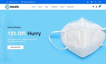 Medik - Plantilla de WooCommerce para tienda de medicina y material médico