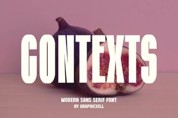 Contexts is a sans serif trending font.