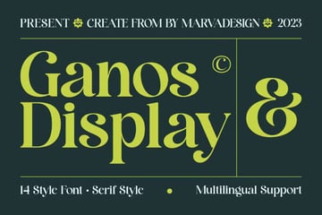 ganos display font