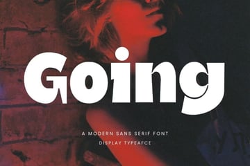 Going is a rounded 2024 cute font.