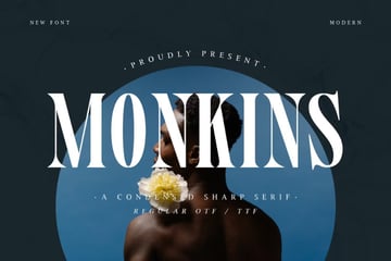 monkins condensed font