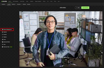 Click on Remove background to start working with this tool.
