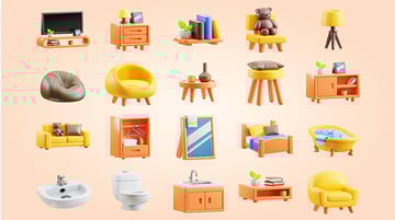 3D Furniture Icons