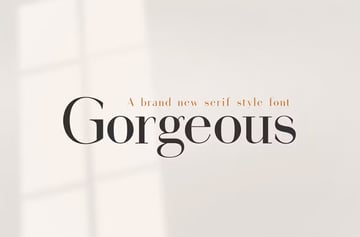 Gorgeous Serif Font