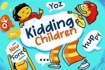 Kidding Children Cute Children Book Font (OTF, TTF)