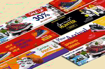 Spring Collections Twitter Header Template (JPG, PSD)