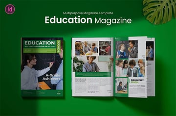 School Magazine Template (INDD)