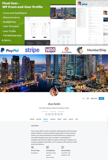 Final User - Plugin de perfiles de usuario en el front-end para WordPress 