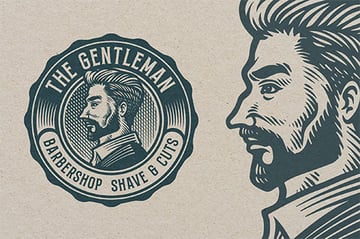 Barbershop Vintage Logo Design