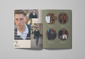 catalogue design template spread 2
