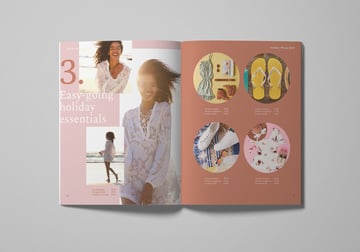 catalogue design template spread 3
