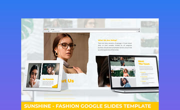 Sunshine - Fashion Google Slides Template
