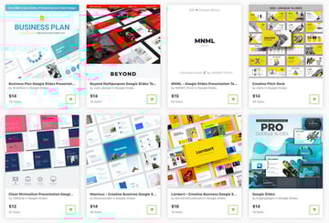 GraphicRiver is another great source of Google presentation backgrounds.