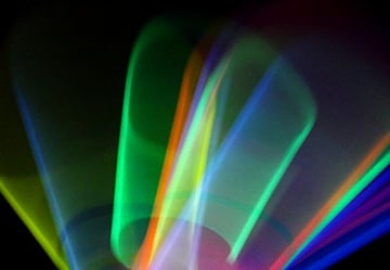 Colorful Movement of Neon Glow