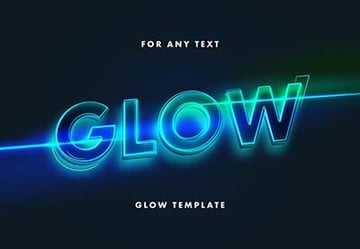 Glow: Neon Lettering Text Effect
