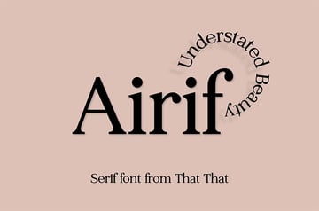 Airif Simple Serif