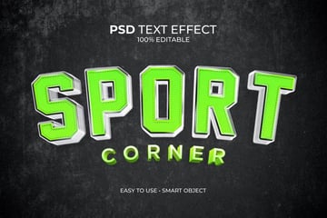 Sport Corner Text Effect