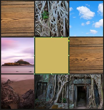 Color Mood Board InDesign Tutorial colored shape