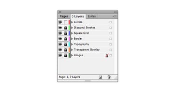 Color Mood Board InDesign Tutorial layeres panel