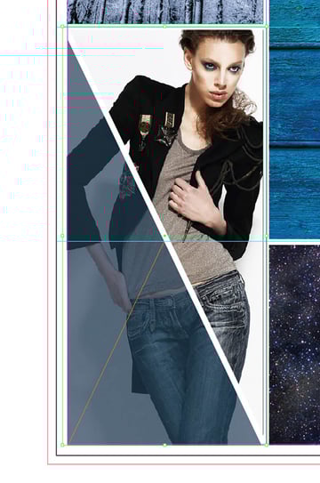How to Make a Mood Board on InDesign Tutorial triangle border